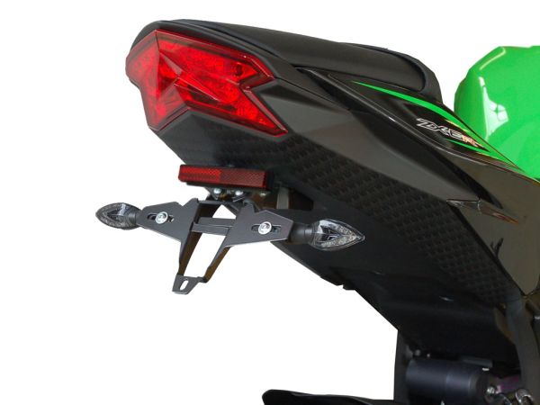 Kennzeichenhalter IQ4 für Kawasaki ZX-6R 636 (2013-2016) für Originalblinker