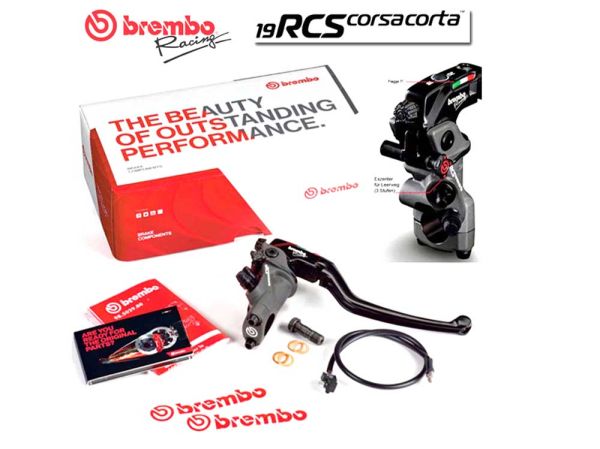 Pompe de frein radiale Brembo RCS 19 x 18-20 Corsa Corta