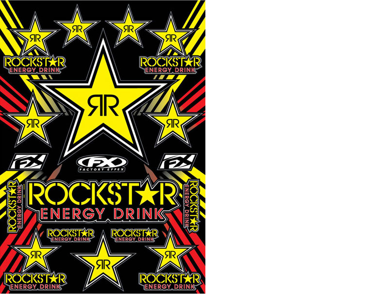 FACTORY EFFEX : Kit adesivi ROCK STAR Giallo [FX15-68702]